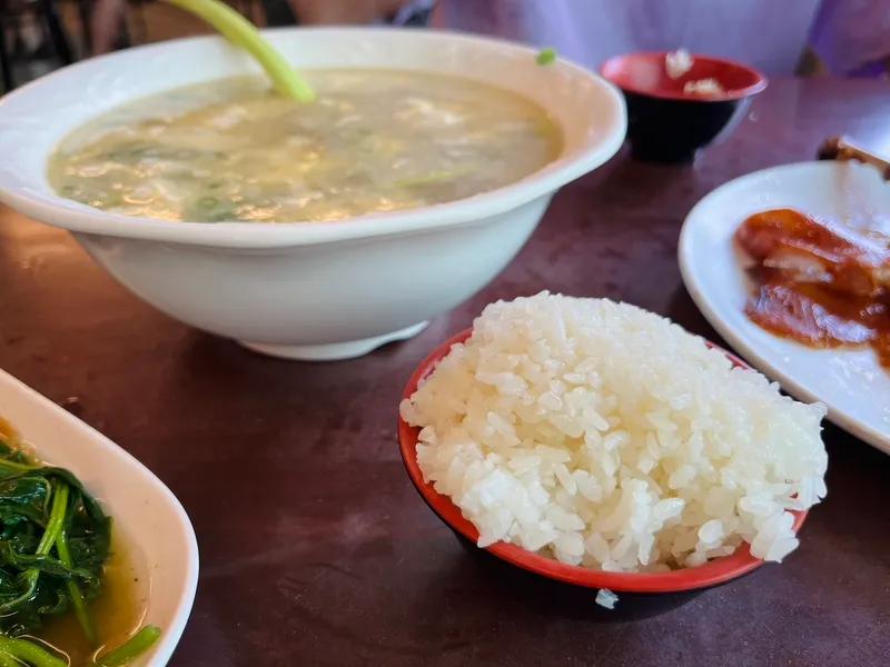 蛋花湯、白飯